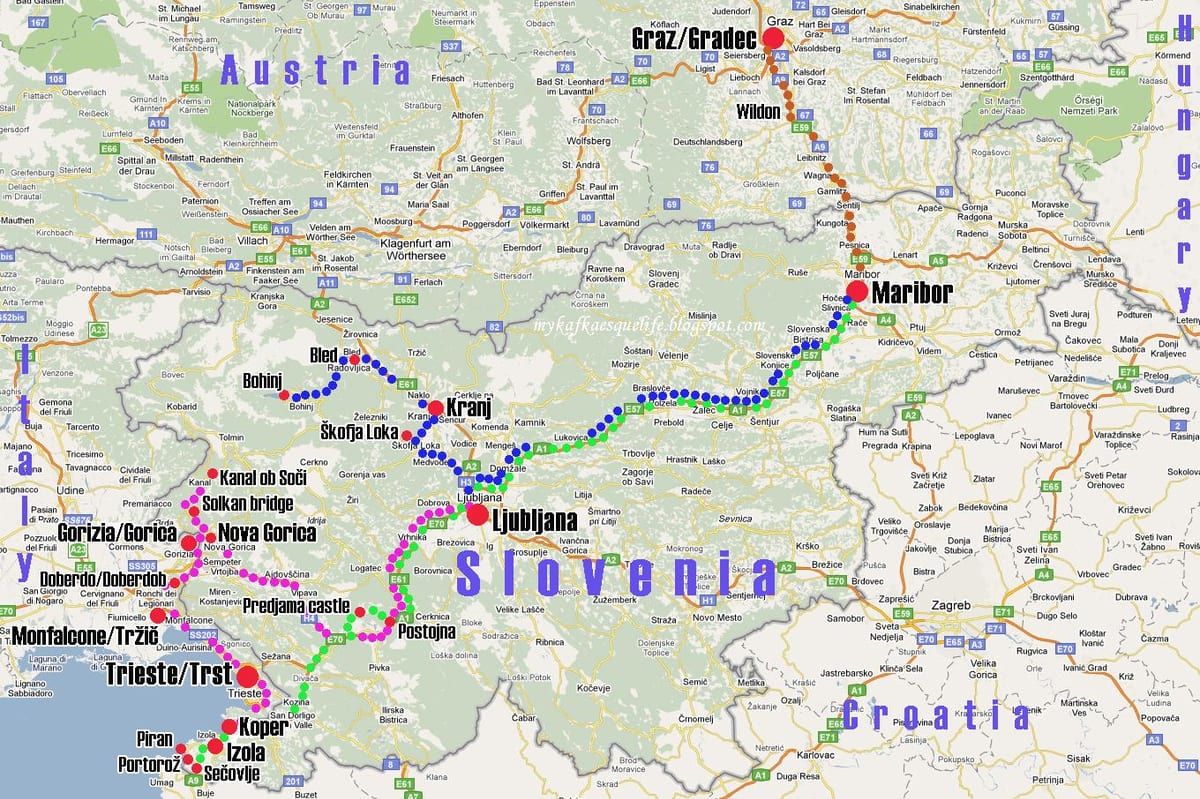 portul koper Slovenia hartă
