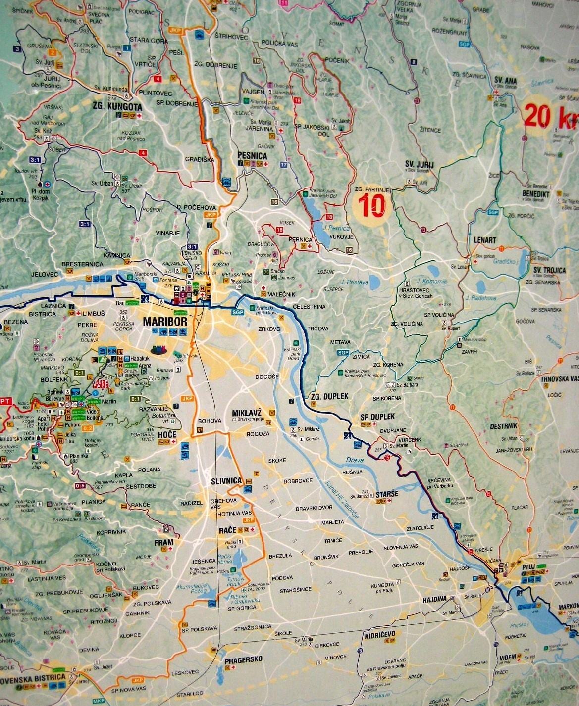 Harta Sloveniei ciclism