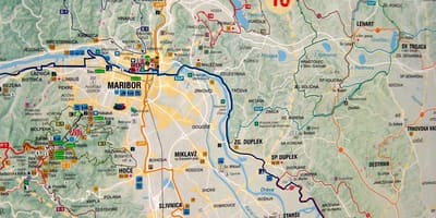 Harta camping Slovenia