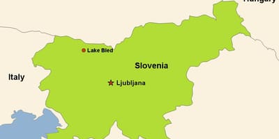 Harta din ljubljana, Slovenia