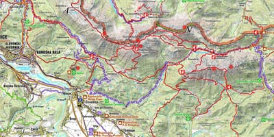 Harta Slovenă alpi