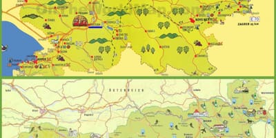 Slovenia hartă de călătorie