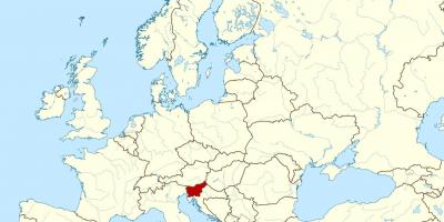 Slovenia localizare pe harta lumii