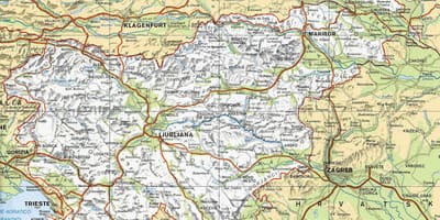 Harta terme Slovenia